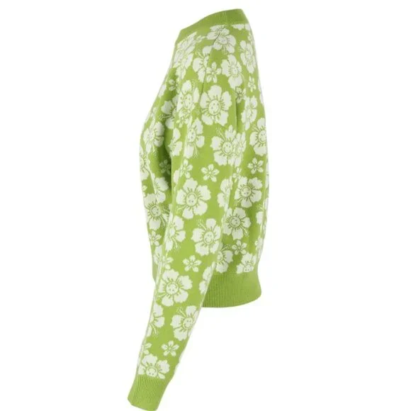 Holiday the Label Happy Hawaii Knit Sweater in Olive Small - Picture 4 of 6